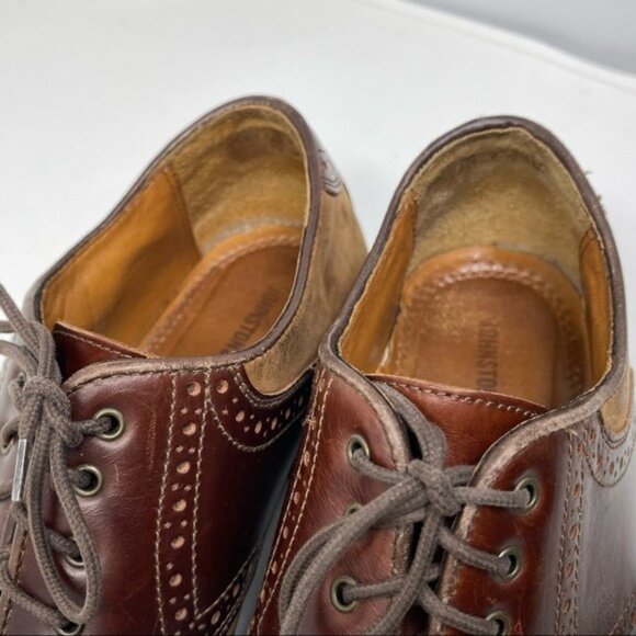 Johnston Murphy Tabor Saddle Shoes Brown Leather Oxfords 20-1032 size 9.5 main image 13